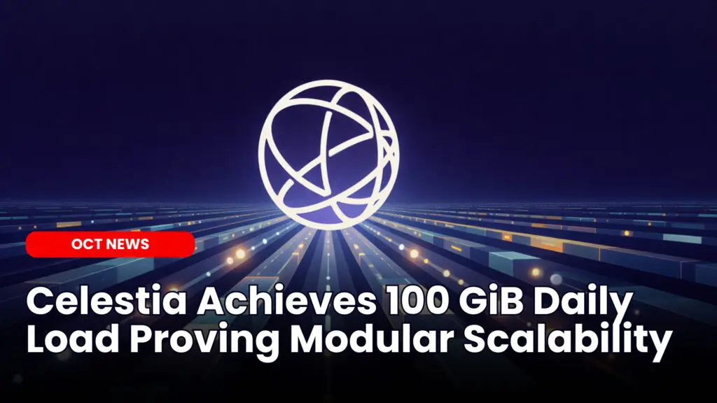 Celestia Achieves 100 GiB Daily Load Proving Modular Scalability image