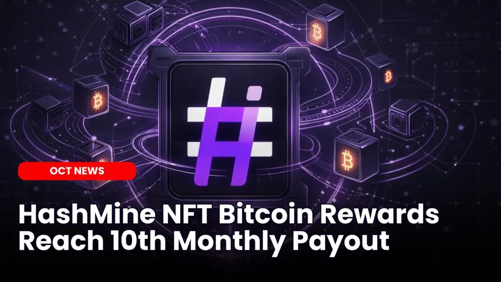 HashMine NFT Bitcoin Rewards Reach 10th Monthly Payout