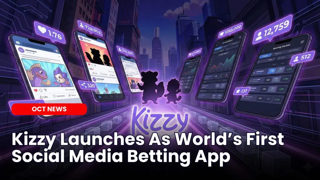 Kizzy Launches As World’s First Social Media Betting App image