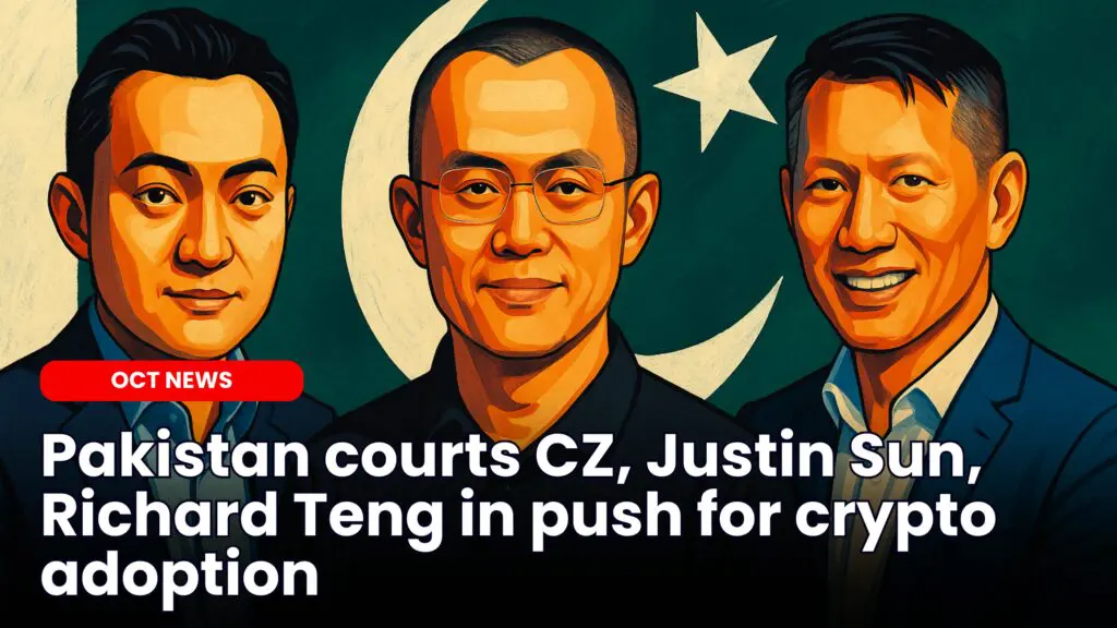 Pakistan Courts CZ, Justin Sun, Richard Teng for Crypto Push