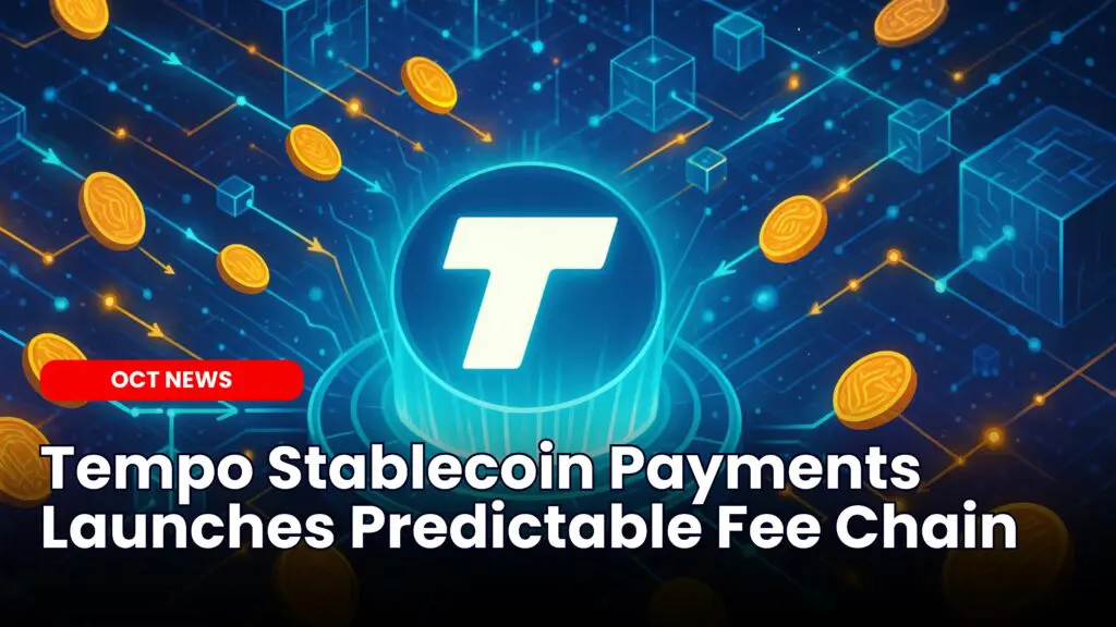 Tempo Stablecoin Payments Launches Predictable Fee Chain