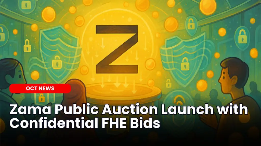 Zama Public Auction Launch with Confidential FHE Bids