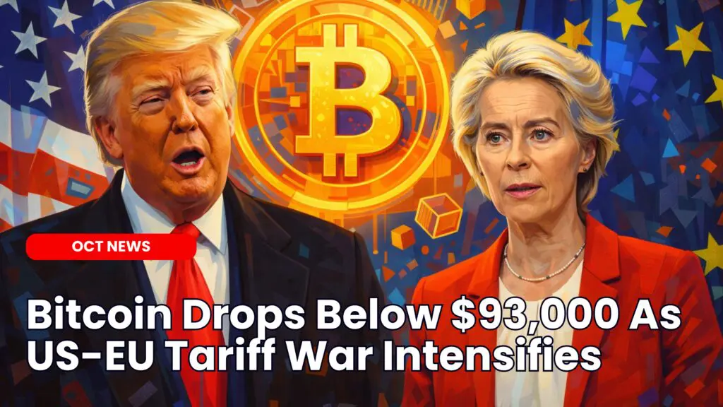 Bitcoin Falls Below $93K as US-EU Tariff War Escalates