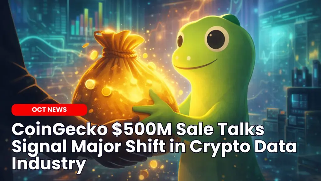 CoinGecko $500M Sale Talks Signal Major Shift in Crypto Data Industry image