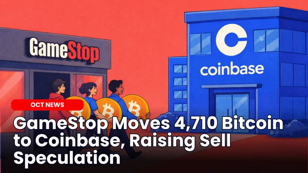 GameStop Moves 4,710 Bitcoin to Coinbase, Raising Sell Speculation
