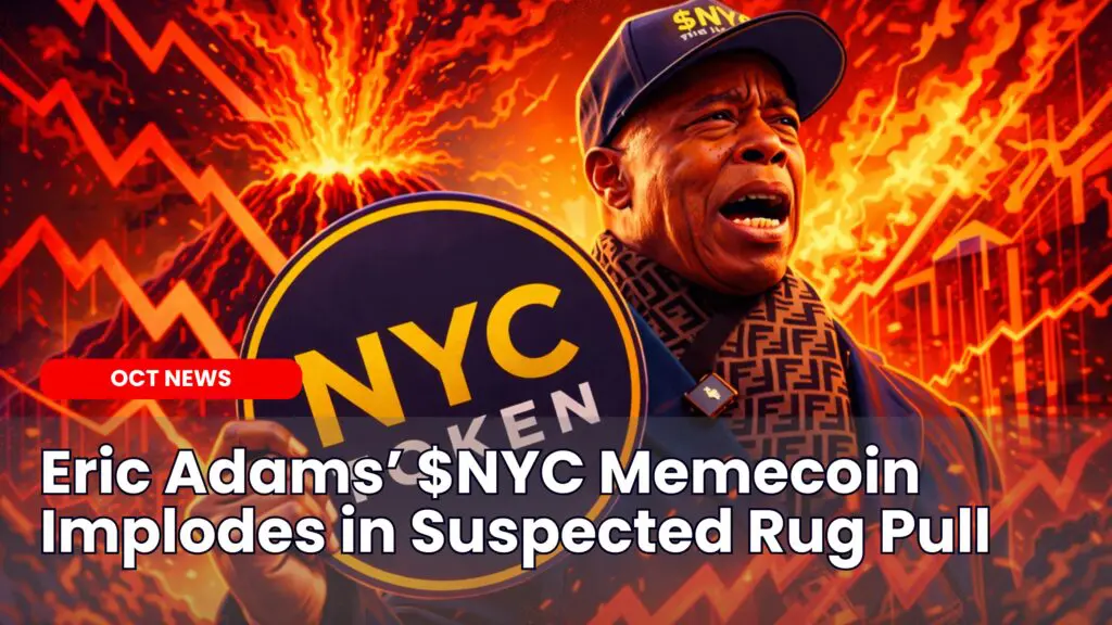 Eric Adams’ $NYC Memecoin Implodes in Suspected Rug Pull image