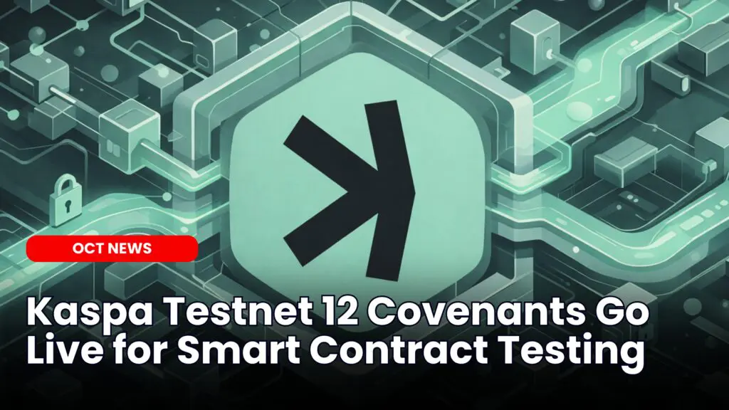 Kaspa Testnet 12 Covenants Go Live for Smart Contract Testing