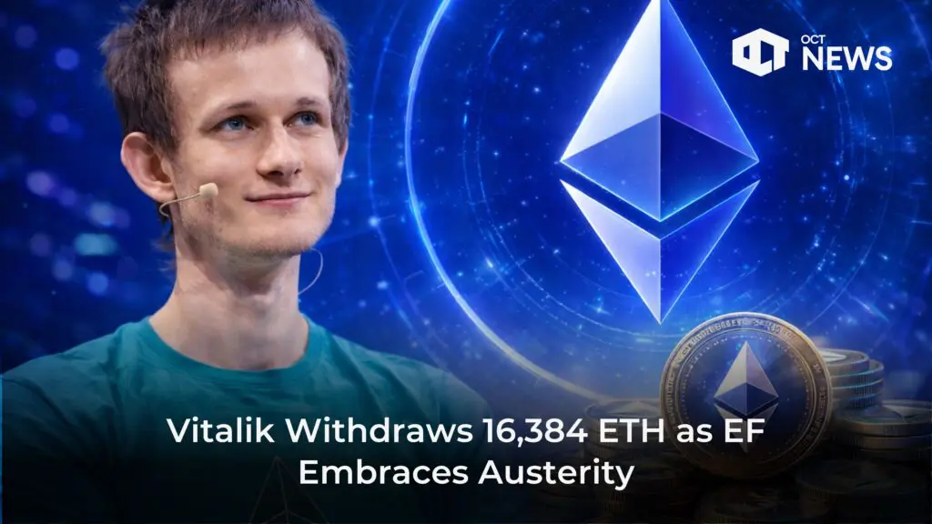 Vitalik Withdraws 16,384 ETH as EF Embraces Austerity