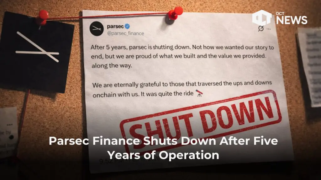 Parsec Finance Shuts Down After Five Years of Operation