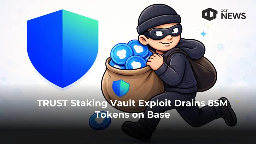 TRUST Staking Vault Exploit Drains 85M Tokens on Base