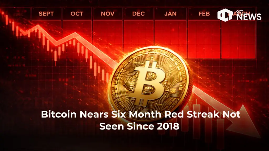 Bitcoin Nears Six Month Red Streak Not Seen Since 2018