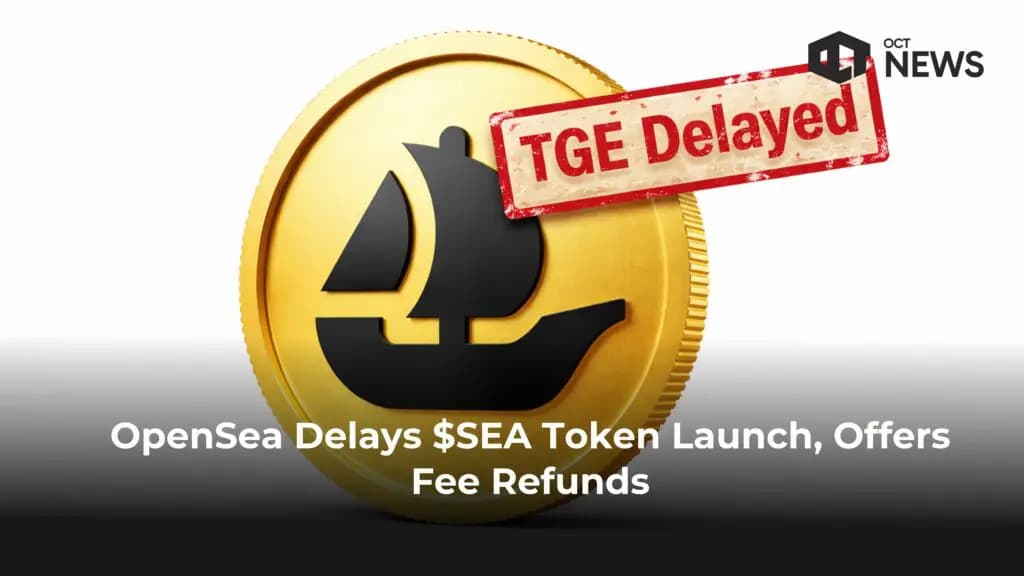 OpenSea Delays $SEA Token Launch, Offers Fee Refunds