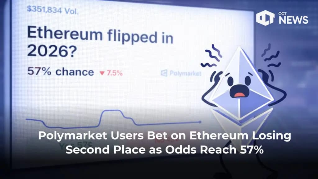 Polymarket Users Bet on Ethereum Losing Second Place as Odds Reach 57% image