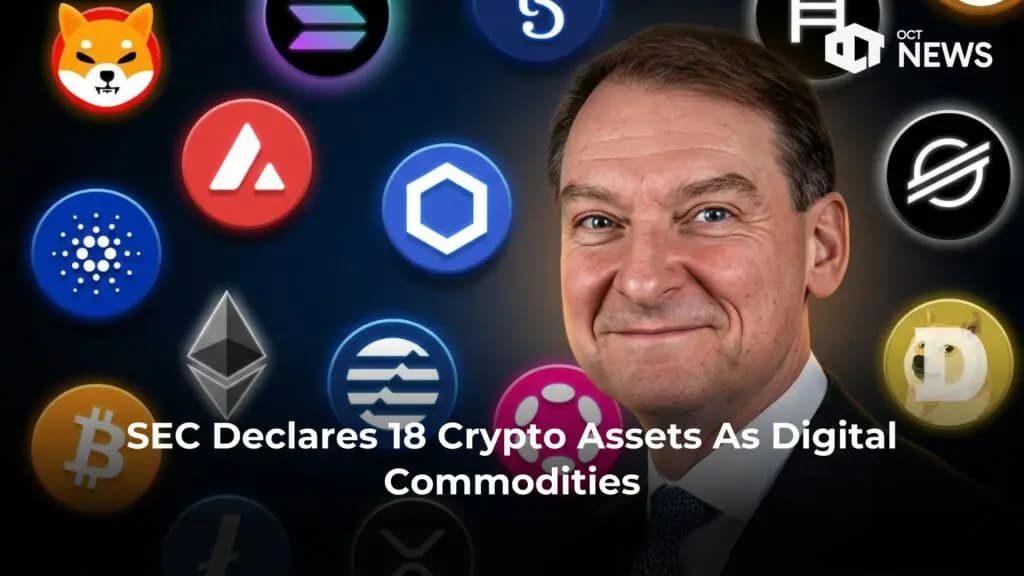 SEC Declares 18 Crypto Assets As Digital Commodities